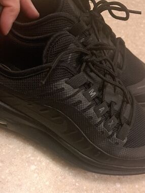 Nike Black Mesh Athletic Sneakers with Tonal Swoosh